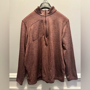 Johnston & Murphy Men's Zip Up Sweater - Rich Brown